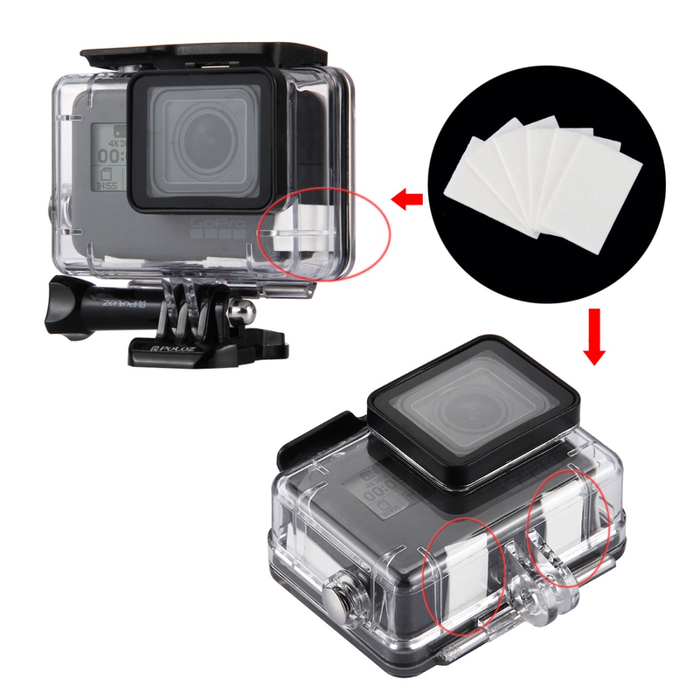 PULUZ 12 in 1 Surfing Accessories Combo Kits with Small EVA Case (Diving Case + Silicone Case + Lens HD Screen Protector + LCD Display Tempered Glass Film + Anti-Fog Inserts + Clean Cloth) for GoPro HERO 8 / 7 Black /6 /5