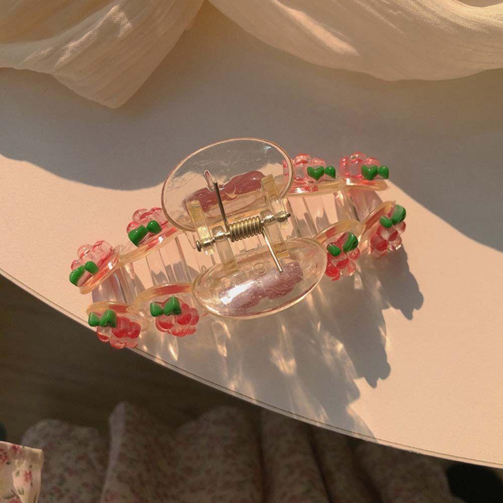 TWINKLE Kẹp Tóc Càng Cua Trong Suốt Phong Cách Hàn Quốc Cho Nữ