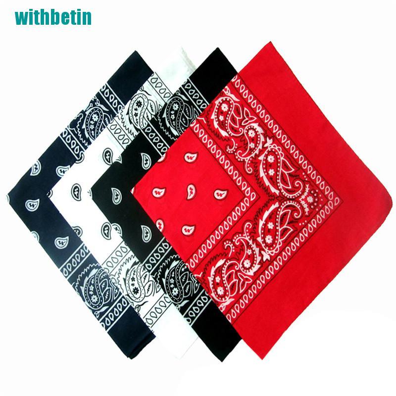 Khăn rằn họa tiết Bandana trùm đầu/quàng cổ tiện dụng khi đi xe đạp Withbetin