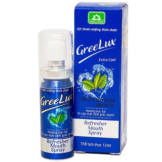 Xịt thơm miệng thảo dược Greelux Extra Cool 12ml - 0701300