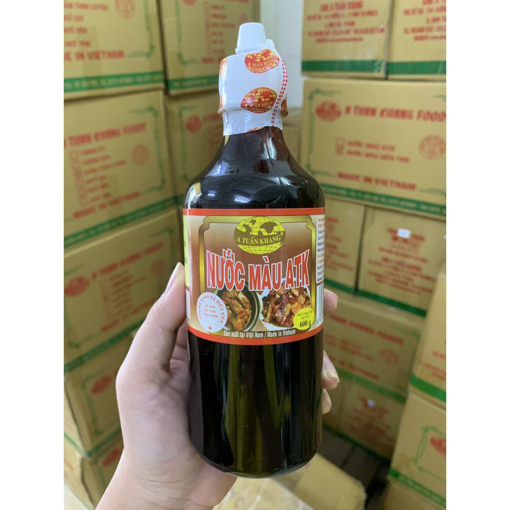 Nước màu - Nước hàng kho cá thịt A Tuấn Khang 600g