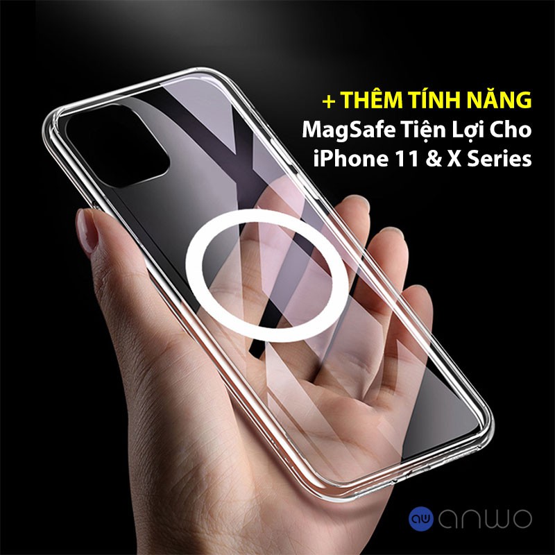 Ốp hỗ trợ sạc không dây Phone 11/11 Pro/11 Pro Max, Anwo Case Phone X/XS/XR/XS Max