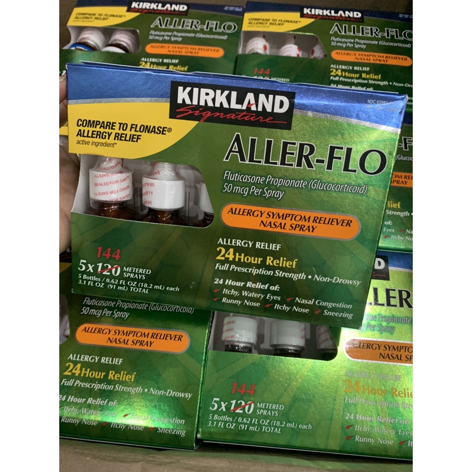 Xịt xoang/Xịt mũi chống dị ứng Kirkland Aller Flo Mỹ