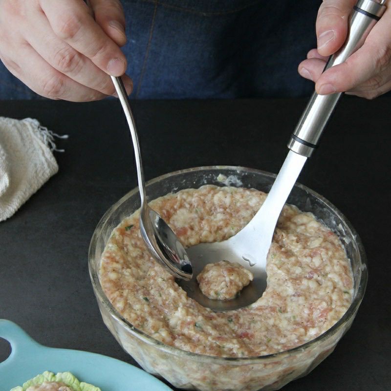 Thìa Làm Mọc iNox Tạo Thịt Viên , Cá Viên sử dụng dễ dàng