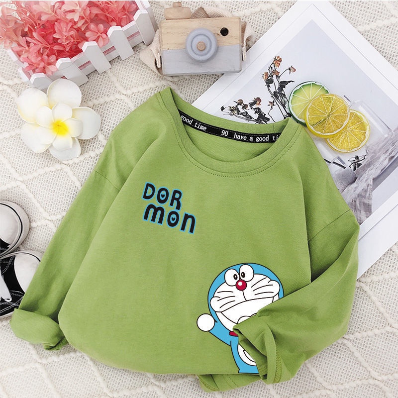 Áo Thun Cotton Tay Dài Mỏng Màu Trắng Hàng Mới Dành Cho Trẻ Em