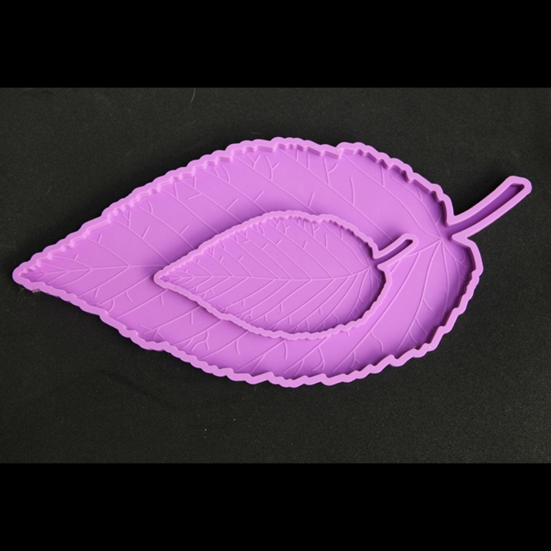 Sa Khuôn Silicon Làm Đế Lót Chén Dĩa Hình Chiếc Lá Lớn