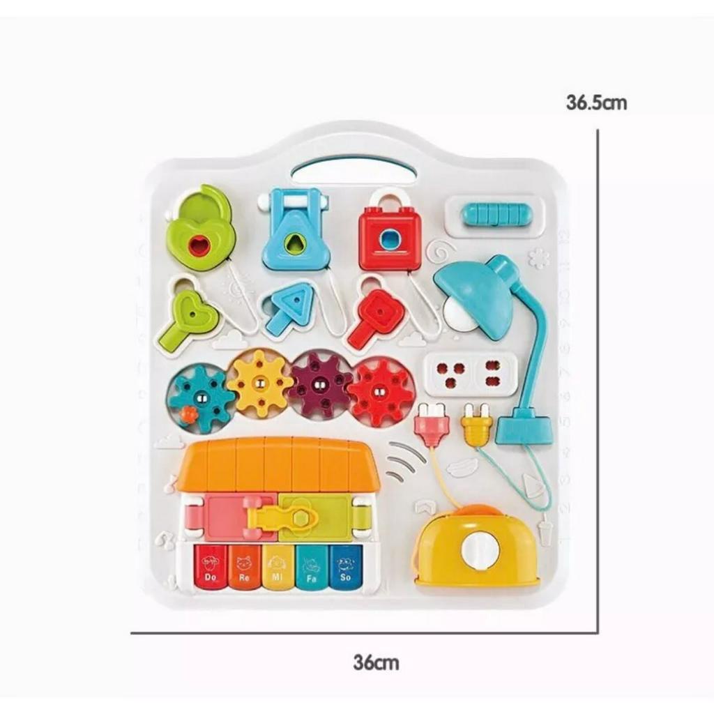 Bảng bận rộn - busy board - đồ chơi thông minh giúp bé phát triển toàn diện