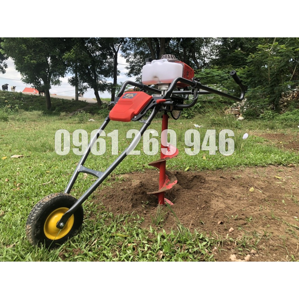 Máy khoan đất có khung giá đỡ Okasu 261 khoan đất đồi, đất bãi, đất vườn | BigBuy360 - bigbuy360.vn