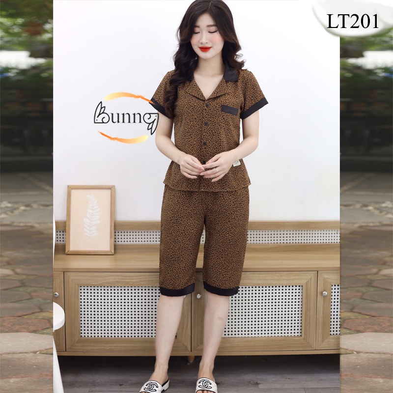 [Bunny] QUẦN ÁO NỮ MẶC NHÀ CHẤT LIỆU LỤA THÁI MỀM MÁT TAY LỠ QUẦN LỬNG MẶC NHẸ THOẢI MÁI