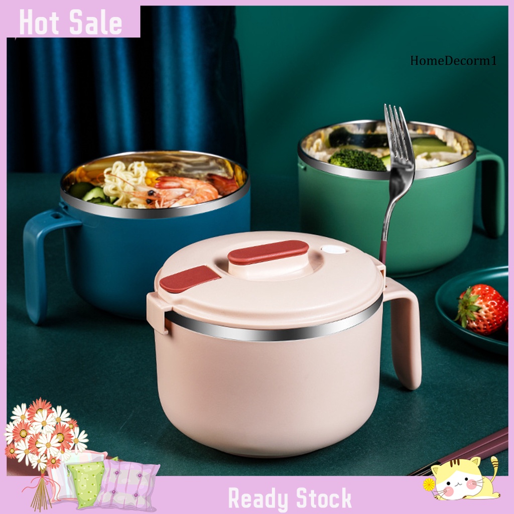 Bát nấu mì chất liệu inox tiện lợi 900ml 1200ml