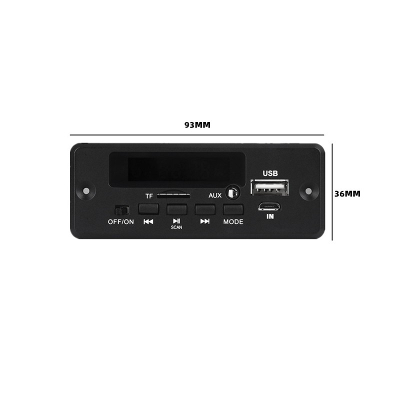 Bảng mạch giải mã âm thanh mp3 5v-12v kết nối bluetooth 5.0 2x25w cho xe hơi tiện dụng | BigBuy360 - bigbuy360.vn