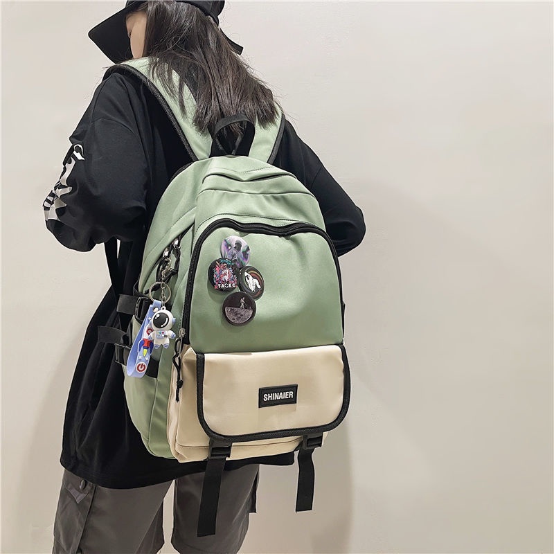 Schoolbag male college student large capacity Junior High School Student Backpack 2022 backpack female ins