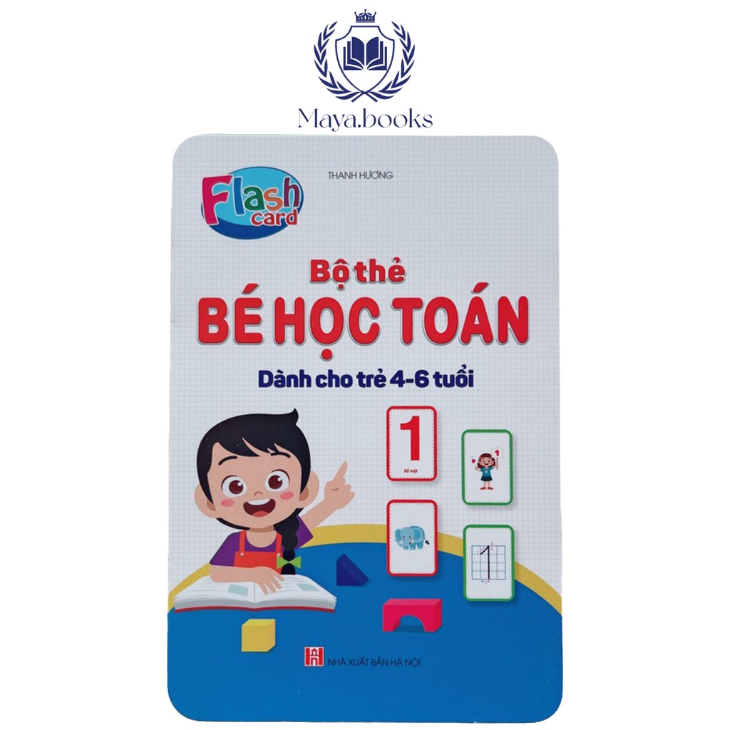 Flashcard - Bộ thẻ học toán Thanh Hương cho bé nhận biết con số khổ lớn dành cho trẻ từ 4-6 tuổi