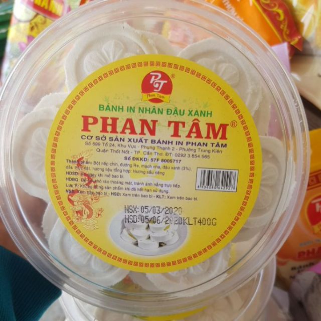 Bánh In Có Nhân  Phan Tâm 400G ( date mới liên tục)