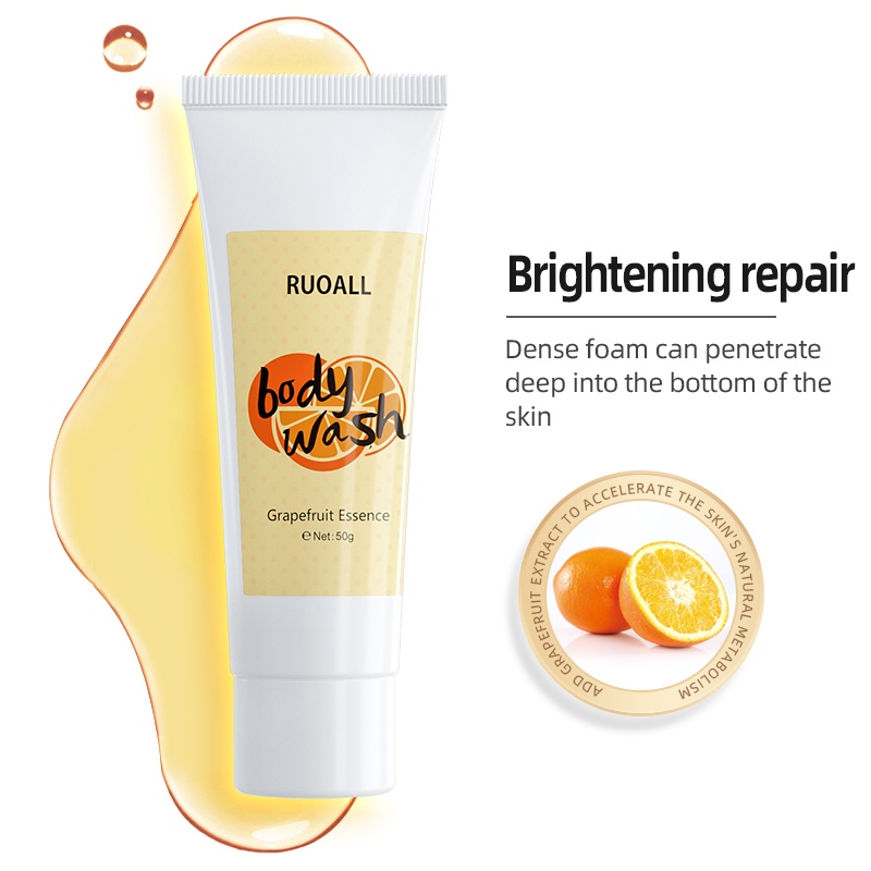 Sữa tắm Ruoall dưỡng ẩm da làm sáng dịu nhẹ 50ml