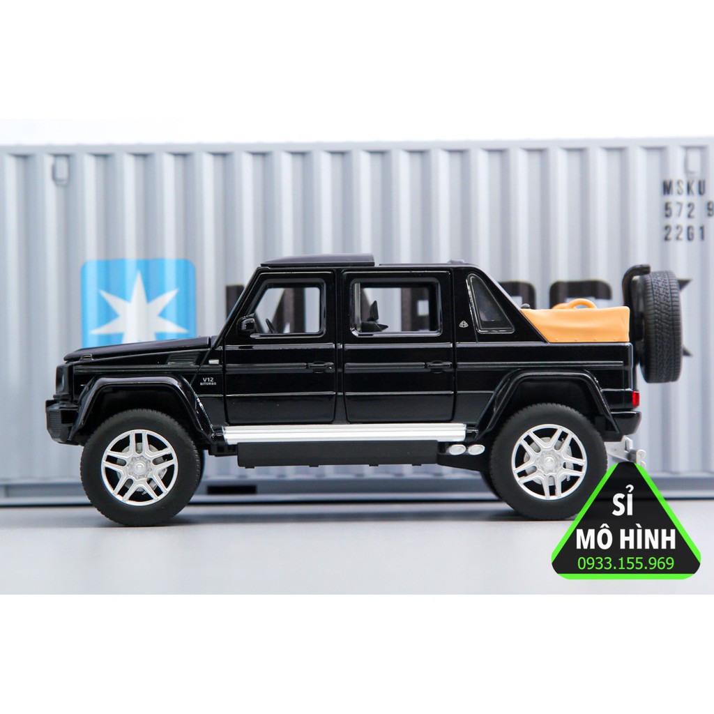 [ Sỉ Mô Hình ] Mô hình xe Mercedes Maybach G650 Landaulet 1:32 Đen