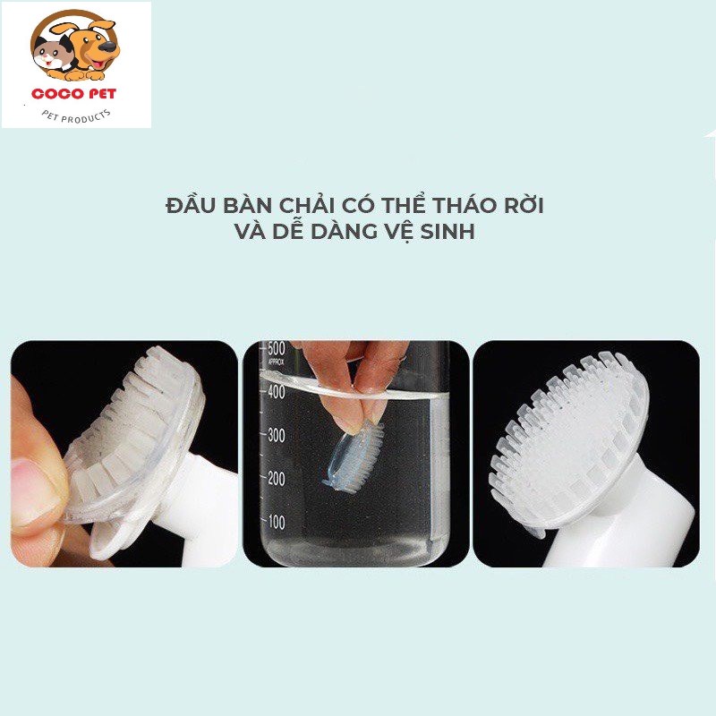 Dung Dịch Rửa Bàn Chân, Bọt Rửa Vệ Sinh Bàn Chân Chó Mèo 150ml Có Bàn Chải Giúp Khử Mùi Hôi Và Dưỡng Ẩm Hiệu Quả