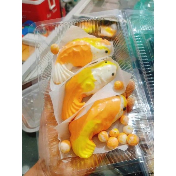 Khuôn làm thạch/bánh trôi/ xôi hình cá chép 3D loại nhựa và silicon