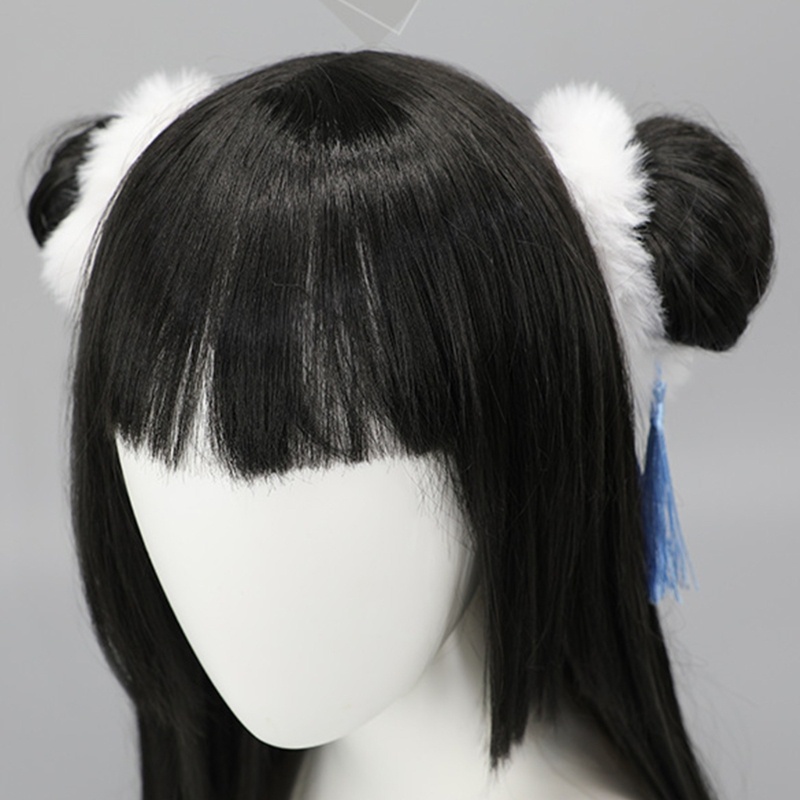 Dây Cột Tóc Lông Nhung Co Giãn Phong Cách Lolita Giá Đỡ