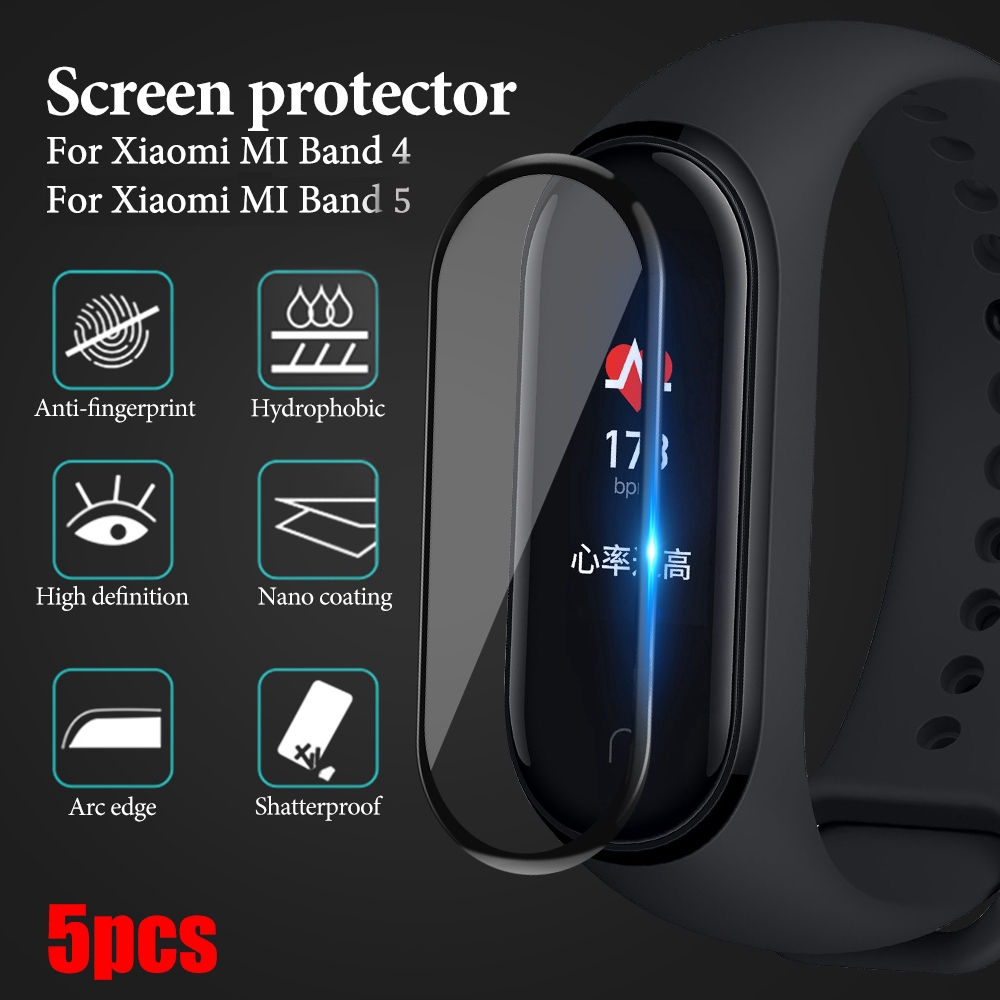 Kính Cường Lực 3D Bảo Vệ Màn Hình Chống Sốc Cho Xiaomi Mi Band 5