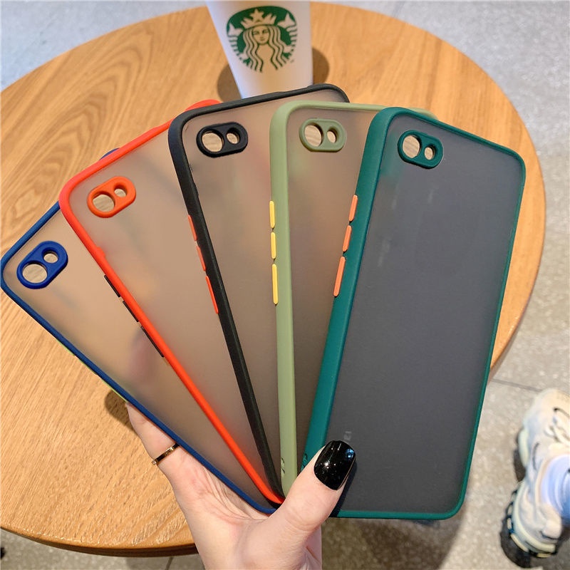 Ốp Lưng Trong Nhám Viền Màu Cho Điện Thoại Vivo Y66 Y67 Y71 Y76s Y81 / Y81S Y83 / Y83S Y83a Y85 Y85a Y93 Y93s Y97