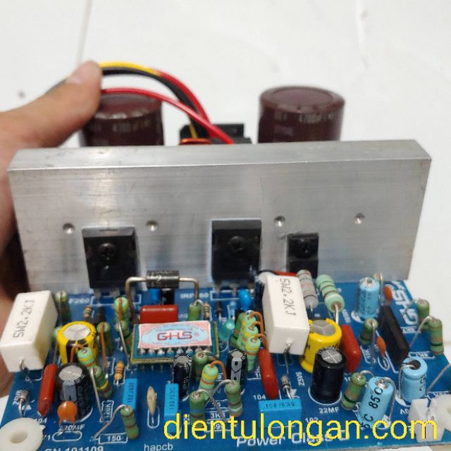 Mạch class D liền nguồn 1000w 1 kênh nguồn AC 40v -50V