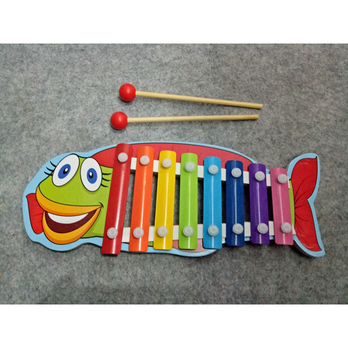 Đồ chơi đàn gỗ Xylophone 8 Quãng đáng yêu Cho Bé