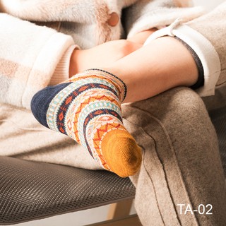Tất ngắn nữ thổ cẩm set 3 đôi 3 màuTA02