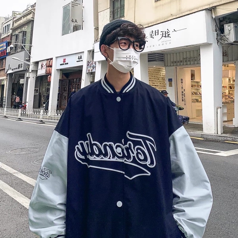 Áo khoác dù nam nữ,thêu chữ Andy thiết kế rộng