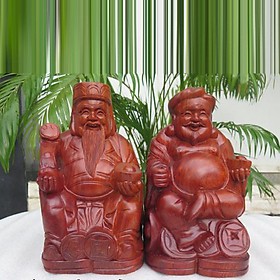 Tượng Thần Tài Thần Thổ Địa - TẶNG 1 VÒNG ĐEO TAY Hàng cao cấp