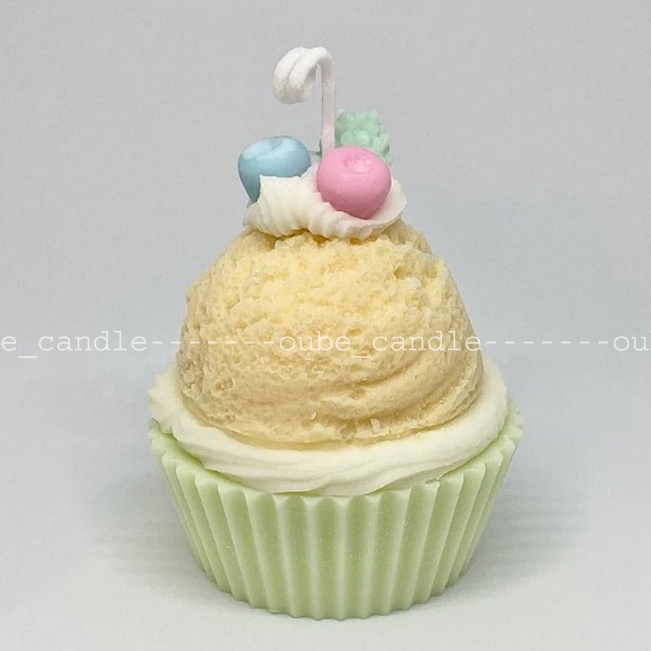 Nến Thơm Cao Cấp Hình CupCake Trái Cây Trang Trí Làm Quà Tặng Phong Cách Hàn Quốc TẶNG HỘP | Oube Candle NT46