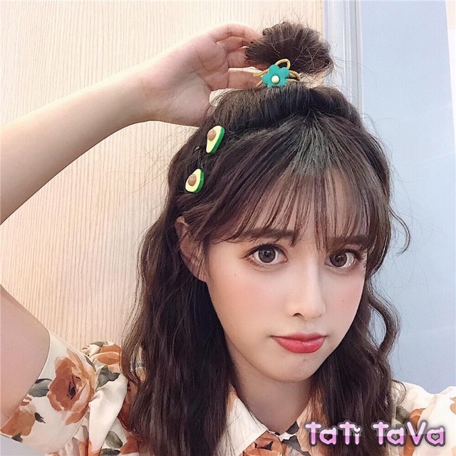 Set cột tóc, kẹp tóc trái bơ xinh iu Tatitava
