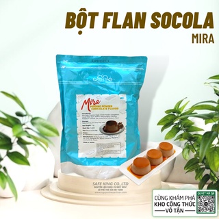 Bột Làm Bánh Flan Mira Pudding Hương Socola 1kg Làm Topping Trà Sữa