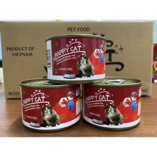 Pate Happy Cat cho mèo lon to 160g