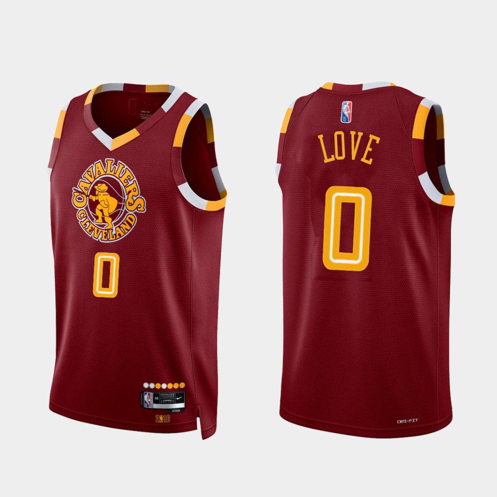 Áo Thun Ba Lỗ In Chữ Cleveland Cavaliers Okoro Fall Love Phong Cách Thể Thao NBA Jersey
