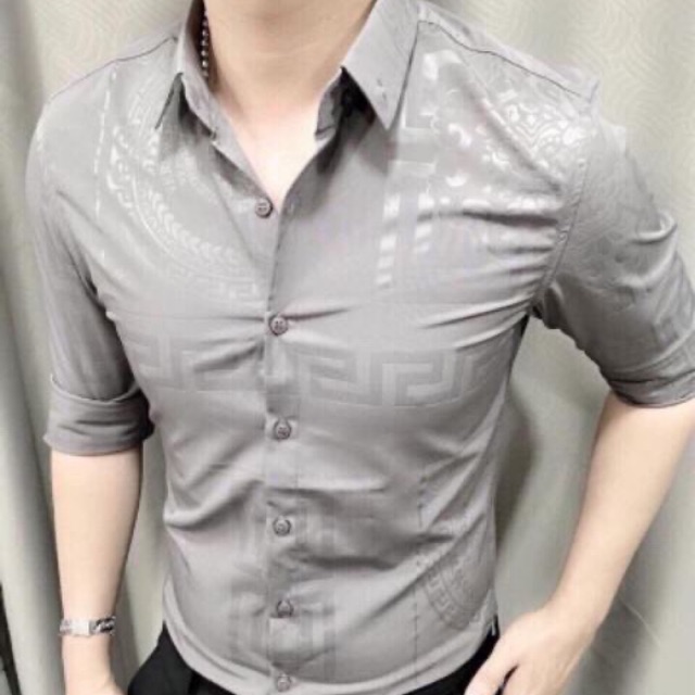 ÁO SƠMI NAM LỤA TAY DÀI MẪU MỚi