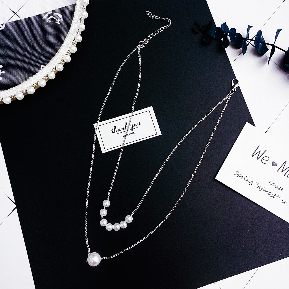 vòng cổ Đính Ngọc Trai Giả Sang Trọng Cho Nữ