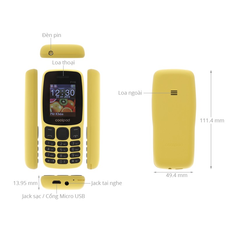 Điện Thoại Phổ Thông Coolpad Giá Rẻ 2 Sim -Điện Thoại Di Động - F110- BH 1 năm 1 đổi 1-Hàng Chính Hãng | BigBuy360 - bigbuy360.vn