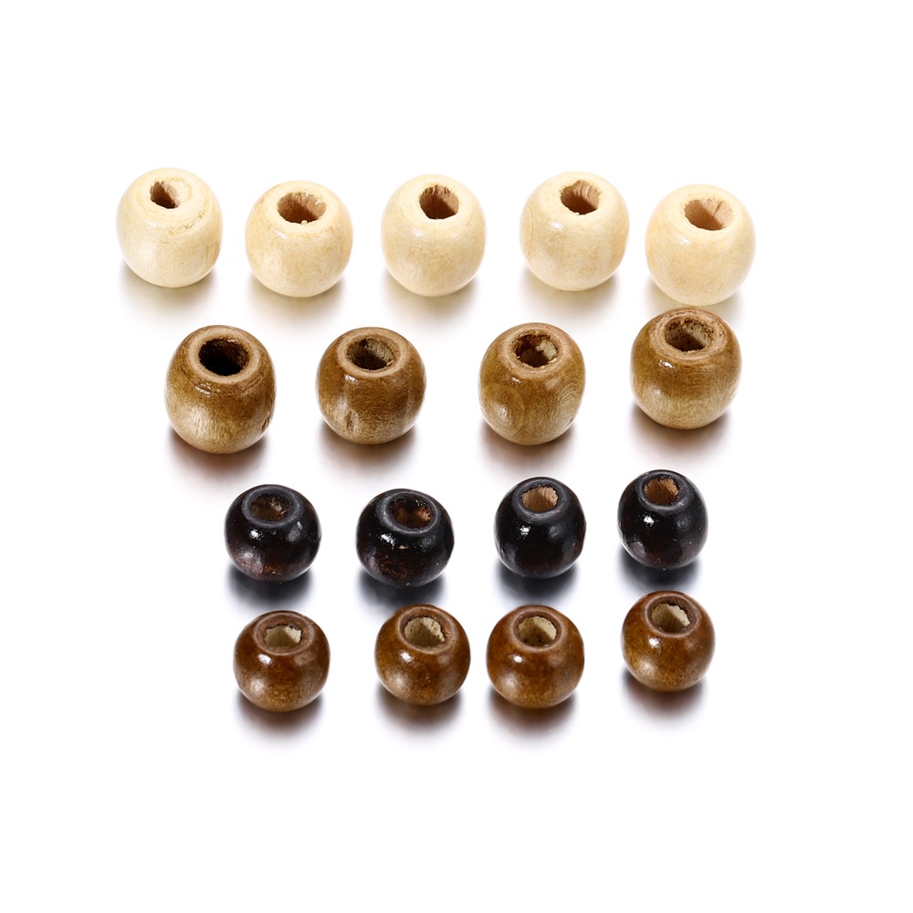 Set 100 hạt gỗ dùng làm đồ trang sức thủ công độc đáo