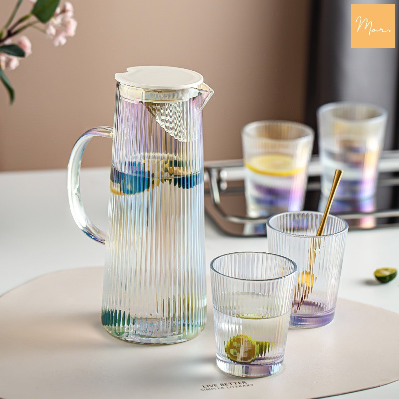 Bình nước thủy tinh chịu nhiệt - 1.3L