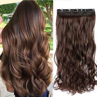  Kẹp tóc giả nối dài xoăn gợn sóng Wigsin 5 kẹp cho nữ 