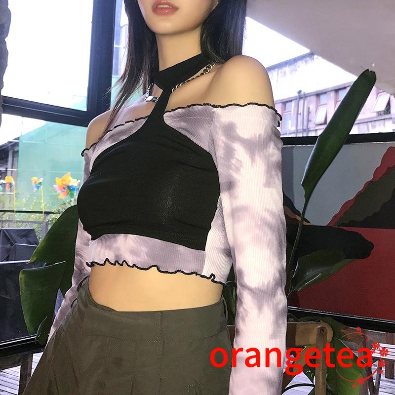 Áo Trễ Vai Tay Dài Thời Trang Quyến Rũ Cho Nữ