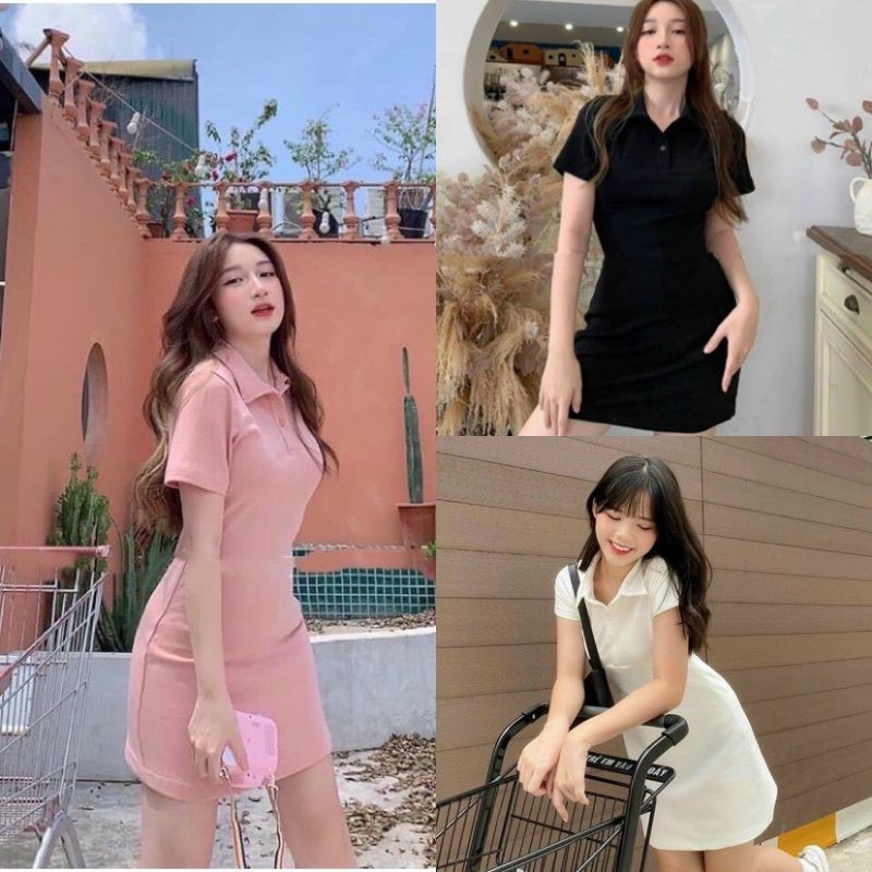 Đầm body cổ trụ  phôm chữ A sang chảnh_PPC