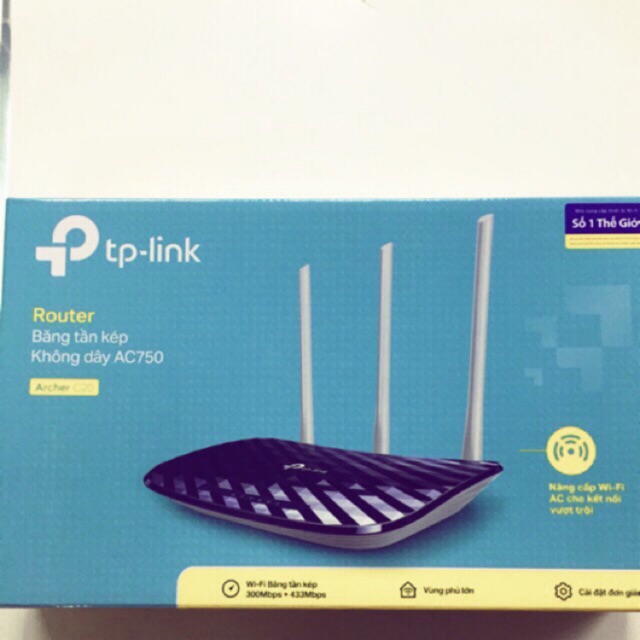 Router Wi-Fi TP-LINK Băng tần kép, Tốc độ cao TP-LINK Archer C20