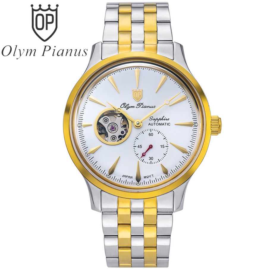 Đồng hồ nam dây kim loại Automatic Olym Pianus OP99141-77 OP99141-77AGSK trắng