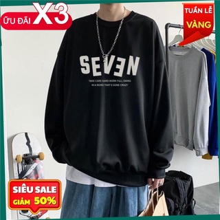 Áo sweater nam nữ , áo nỉ form rộng SEVEN Unisex phong cách Ulzzang cực đẹp ( unisex nam nữ đều mặc được) CC55