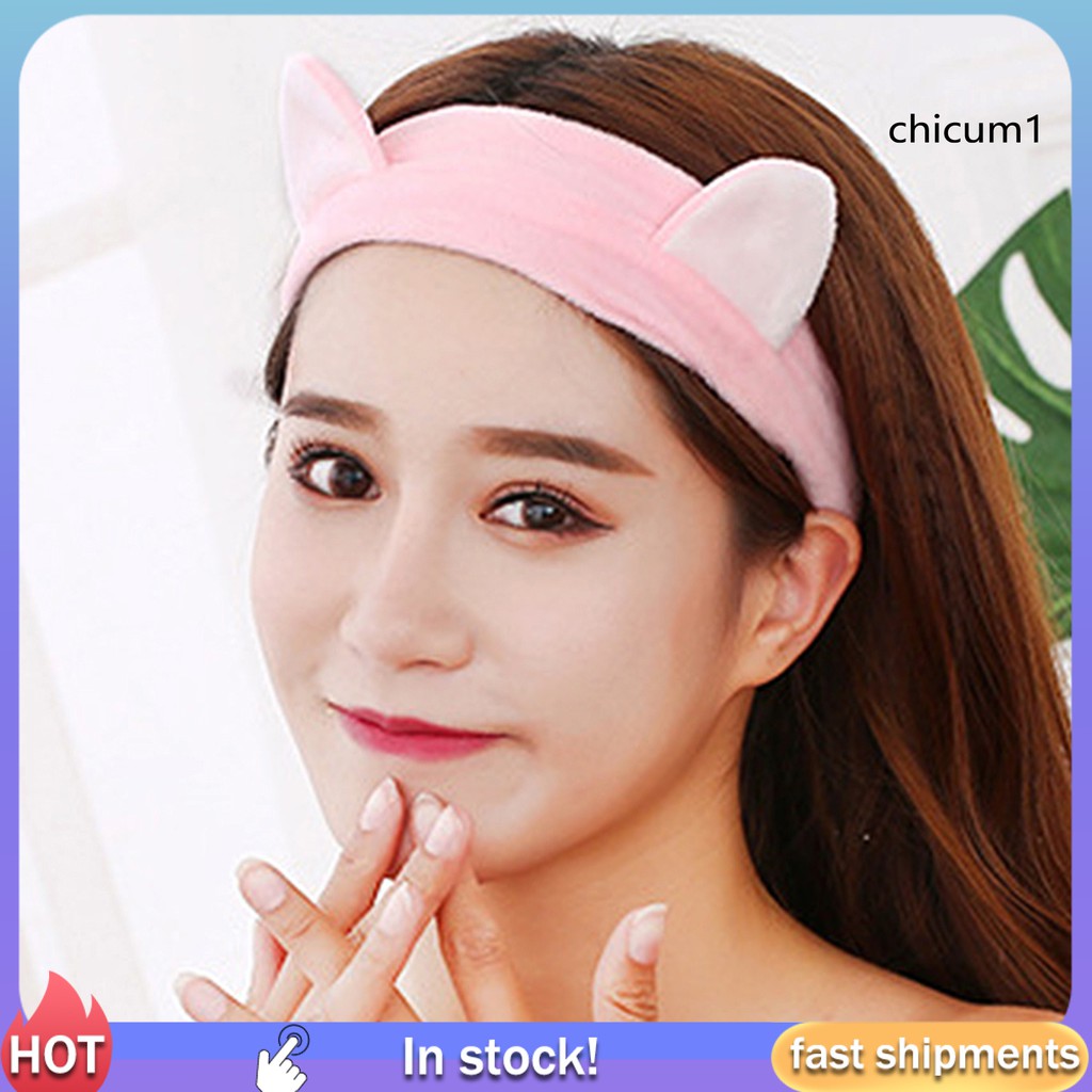 Băng Đô Tai Mèo Dễ Thương Chất Liệu An Toàn Cho Da Dành Cho Nữ