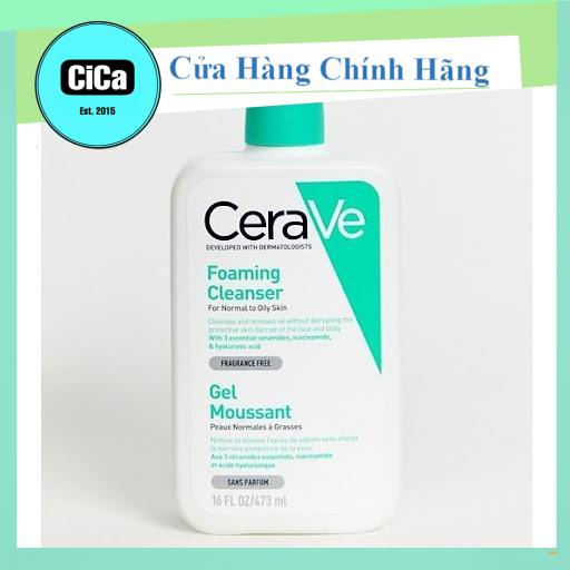 SỮA RỬA MẶT CERAVE FOAMING FACIAL CLEANSER 473ml và 236ml