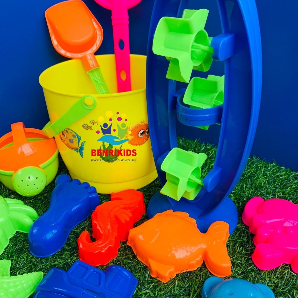 Combo Đồ Chơi Đi Biển Cho Bé, Bộ Xúc Cát Kèm Các Loại Sinh Vật Biển Ngộ Nghĩnh Cho Bé Khám Phá Thế Giới Đại Dương