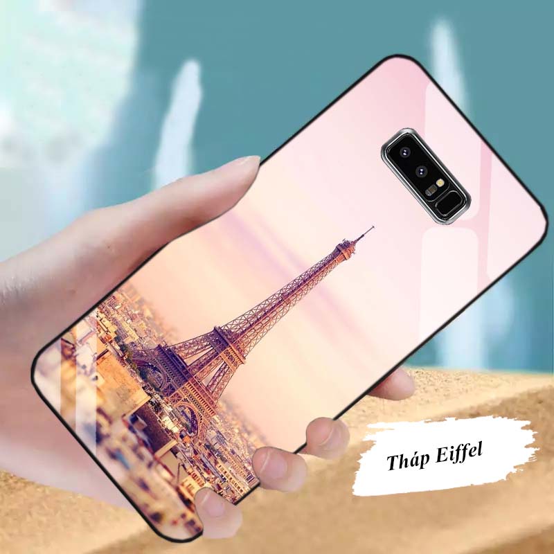 Ốp Lưng SAMSUNG NOTE 8 Lưng kính cường lực Sang Trọng, Sáng Bóng